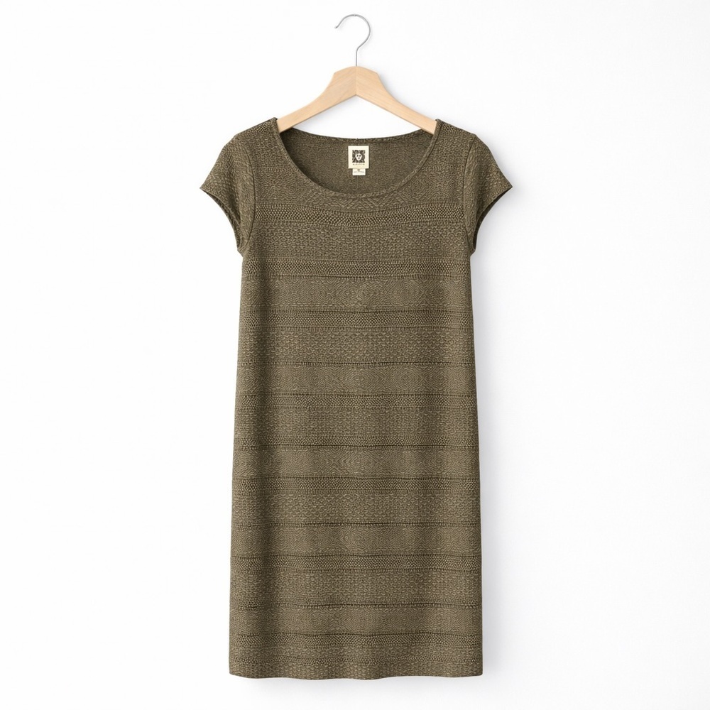 Anne Klein Gold and Brown Dress